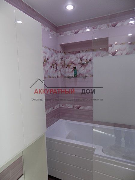 Фотография ремонта ванной комнаты в Химках