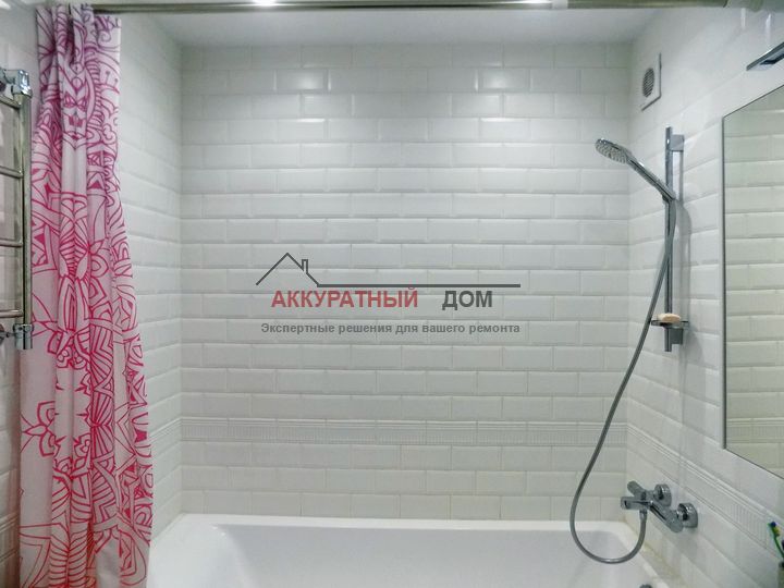 Фотография ремонта ванной комнаты в Красногорске за недорого