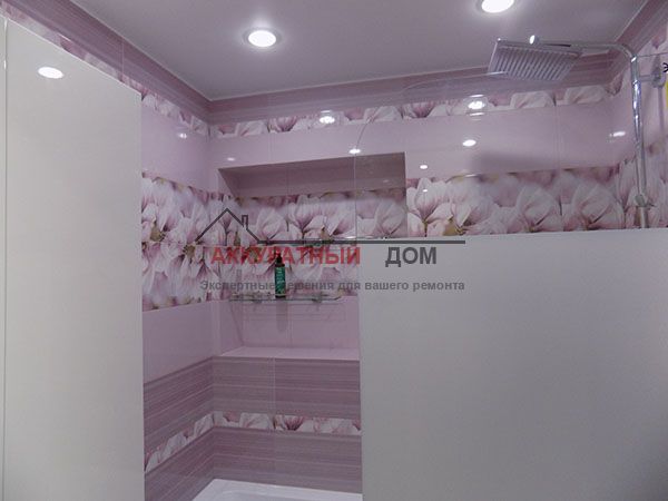 Фотография ремонта ванной комнаты в Долгопрудном